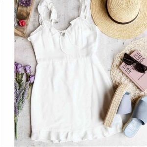 Cotton Candy striped white dress